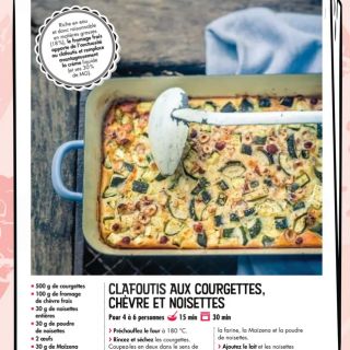 clafoutis courgette chèvre noisettes