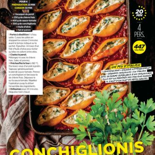 conchiglioni fromage frais