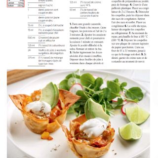 coupelle poulet style fajitas