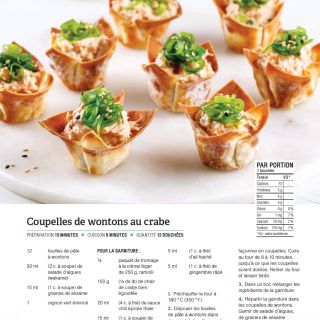 coupelle wonton crabe