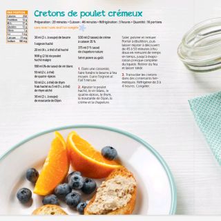 créton de poulet crémeux