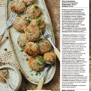 croquettes butternut chataignes champign...