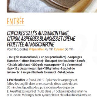 cupcake saumon fumé asperges