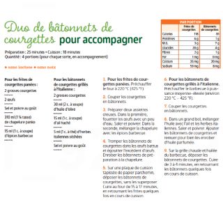 duo batonnets courgettes