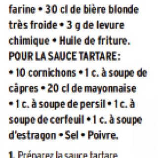 fish and chips tartare