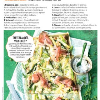 flammekueche asperge jambon