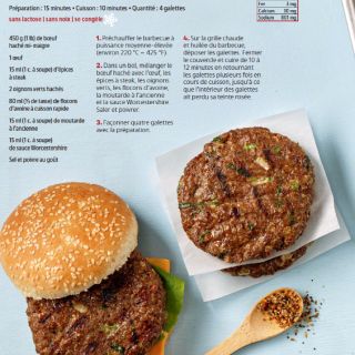 galette de boeuf pour burger