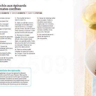 gnocchis épnards tomates