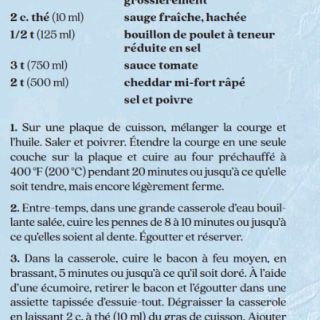 gratin penné courge