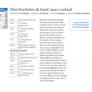 mini brochette boeuf cocktaim