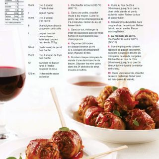 mini pain de viande bacon