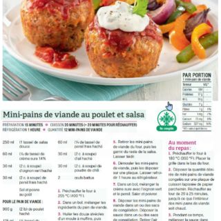 mini pains de viande au poulet