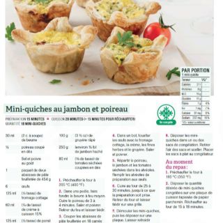 mini quiche jambon poireaux