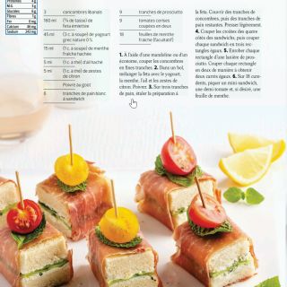 mini sadwich proscuitto