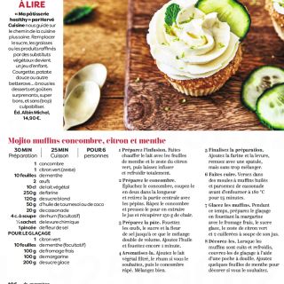 mojito muffins au concombre