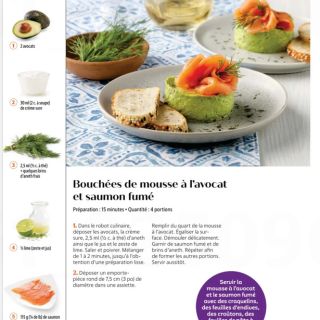 mousse avocat saumon fumé
