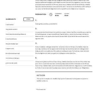 muffin bacon cheddar