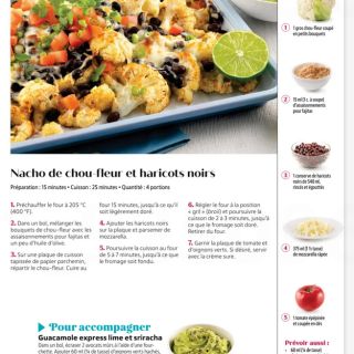 nacho choux fleur haricots noirs