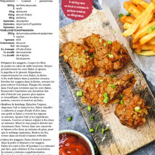 nuggets et ketchup maison