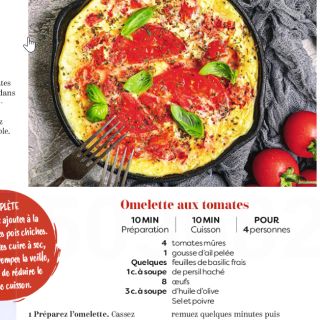 omelette tomates