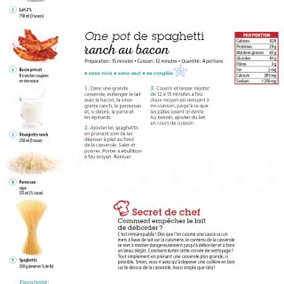 one pot spaghetti ranch bacon