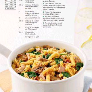 pâtes thon champignons