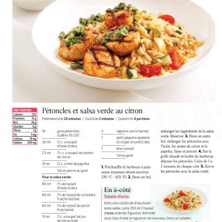 pétoncle salsa verde citron