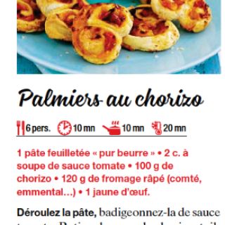 palmier chorizo