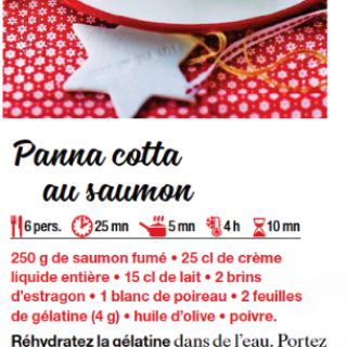 pana cotta saumon