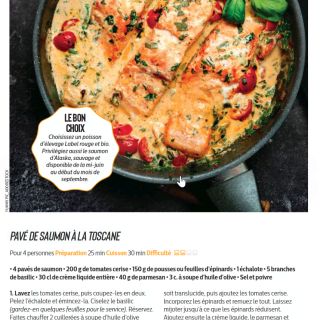 pavé saumon toscane