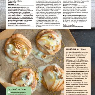 pinsa gorgonzola poire noix