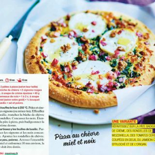 pizza chèvre miel noix