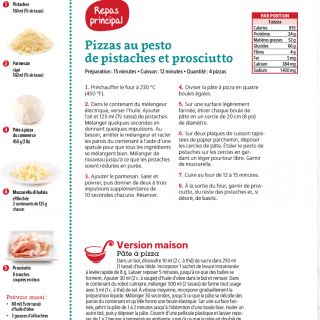 pizza pesto pistache pancetta