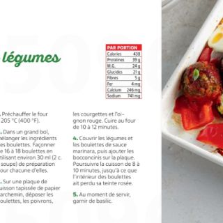 plaque boulettes à l'italienne