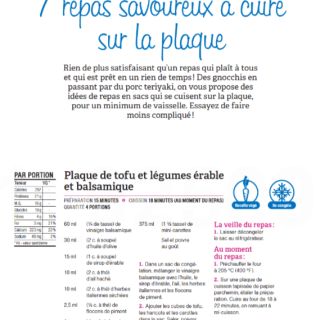 plaque tofu érable balsamique