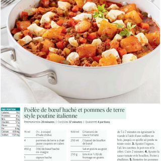 poélée boeuf poutine italienne
