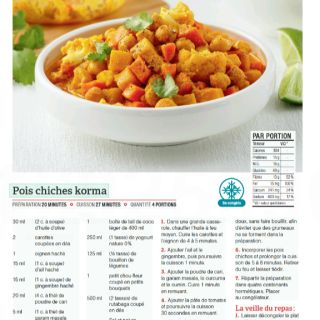 pois chiche korma