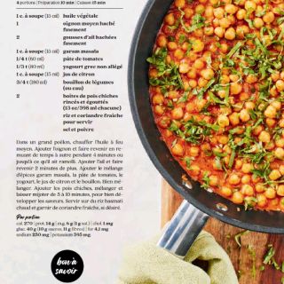 pois chiche tikka massala