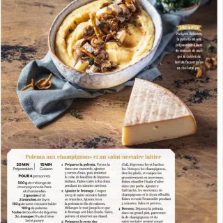 polenta champi fromage