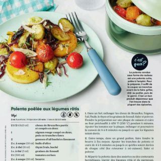 polenta poélés au légume