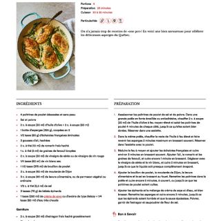 poulet crémeux moutarde asperge