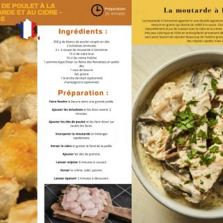 poulet sauté moutarde cidre
