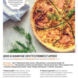 quiche saumon crevette asperge
