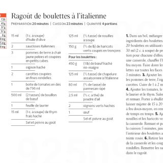 ragout de boulettes italien