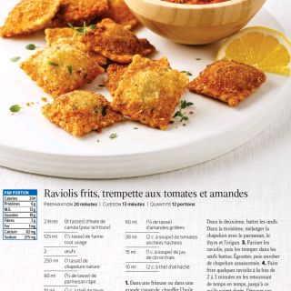 raviolis frits tomates amandes