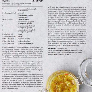 relish concombre poivron