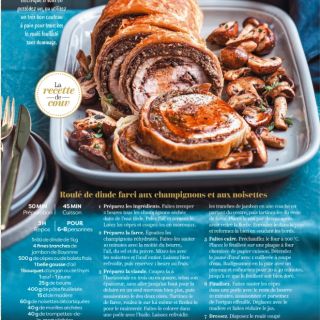 roulé dinde champi noisettes