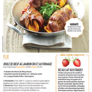 roulés boeuf jambon fromage