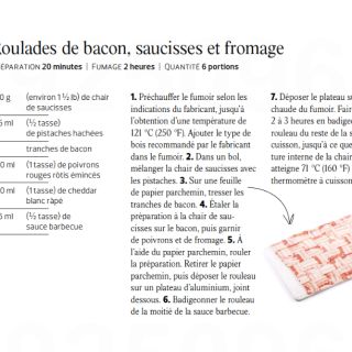 roulade bacon saucisses fromage