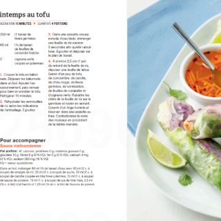 rouleau printemps tofu